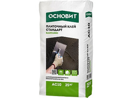 Плиточный клей стандарт ОСНОВИТ БАЗПЛИКС AC10, 25кг - фото