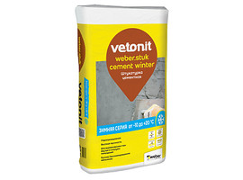 Штукатурка тонкослойная Weber.stuk Cement Winter, 25 кг - фото № 1