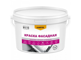 Краска фасадная ARTEL FS-14, супербелая, 14 кг - фото