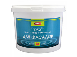 Краска фасадная акриловая АКВЕСТ-13 Мастер, база С, матовая, 14кг - фото