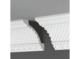 Плинтус потолочный из пенополистирола 120x120x2000мм Де-Багет ДП 24/170 - фото