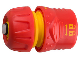 GRINDA GF-12, 1/2″, соединитель быстросъёмный для шланга, с автостопом, с запирающим механизмом - фото