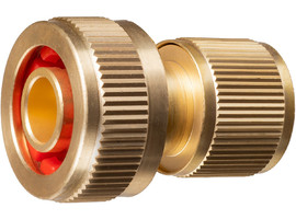GRINDA PROLine BC-34A, 3/4″, с автостопом, соединитель быстросъёмный для шланга, из латуни - фото