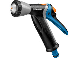 GRINDA PROLine BM-R, плавная регулировка, курок сзади, пистолет поливочный металлический с TPR - фото