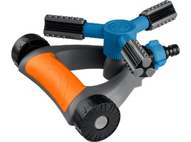 GRINDA PROLine RR-Pro, 250 м2 полив, на подставке с колёсиками, 3 профессиональных сопла, распылитель круговой - фото