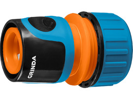 GRINDA PROLine TC-12, 1/2″, соединитель быстросъёмный для шланга, из ударопрочного пластика с TPR - фото