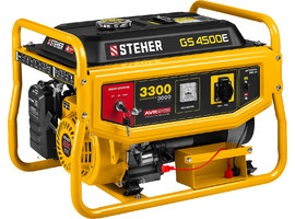 GS-4500Е бензиновый генератор с электростартером, 3300 Вт, STEHER - фото № 1