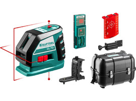KRAFTOOL CL-70 #4 нивелир лазерный , 20м/70м, IP54, точн. +/-0,2 мм/м, детектор, питание 4хАА, в кейсе - фото