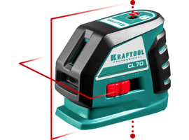 KRAFTOOL CL-70 нивелир лазерный , 20м/70м, IP54, точн. +/-0,2 мм/м, питание 4хАА, в коробке - фото