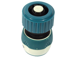 RACO COMFORT-PLUS 3/4″, с автостопом, соединитель быстросъёмный для шланга, из ABS-пластика с TPR - фото