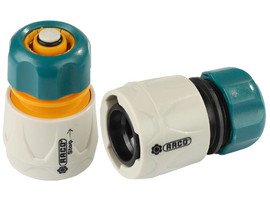 RACO ORIGINAL Набор: 1/2″ + 1/2″, с автостопом, соединитель быстросъёмный для шланга - фото