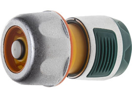 RACO PROFI-PLUS 3/4″, с автостопом, соединитель усиленный быстросъемный для шланга, из металла с TPR - фото