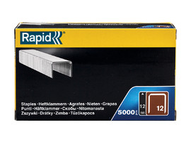 RAPID 12 мм скобы тонкие широкие тип 80 (12 / ВеА 80 / Prebena A / Senco AT), 5000 шт - фото № 2