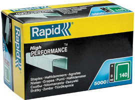 RAPID 6 мм широкие скобы, супертвердые, профессиональные тип 140 (G / 11 / 57), 5000 шт - фото № 1