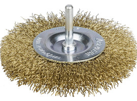 STAYER ″PROFESSIONAL″. Щетка дисковая для дрели, витая латунированная стальная проволока 0,3мм, 75мм - фото