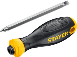 STAYER Hercules 2-in-1 80 мм переставная отвертка PH2/SL6 - фото