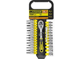 STAYER RSS 28S набор торцовых головок и бит-головок 28 предм. - фото