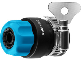 Быстросъёмный соединитель GRINDA TCC-34, шланга 1/2″ - труба 3/4″, с хомутом - фото