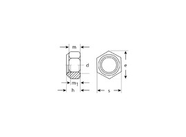 Гайка DIN 985 с нейлоновым кольцом, M10, 5 кг, кл. пр. 6, оцинкованная, ЗУБР - фото № 2