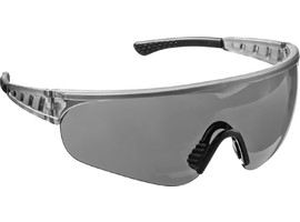 Защитные серые очки STAYER PRO-X широкая монолинза, открытого типа - фото