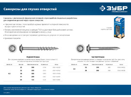 ЗУБР Саморезы для глухих отверстий, 32 х 4.2 мм, 350 шт, редкая резьба, оцинкованные - фото № 3