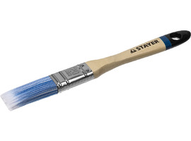 Кисть плоская STAYER ″EURO″, ″AQUA″ для воднодисперсионных и акриловых ЛКМ, искусств щетина, деревян ручка, 3/4″/20мм - фото