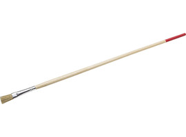 Кисть плоская тонкая STAYER ″UNIVERSAL-STANDARD″, светлая натуральная щетина, деревянная ручка, №6 x 8мм - фото