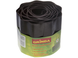 Лента бордюрная Grinda, цвет коричневый, 15смх9м - фото