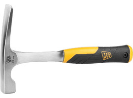 Молоток каменщика JCB цельнокованый, двухкомпонентная виброгасящая рукоятка, 550г - фото