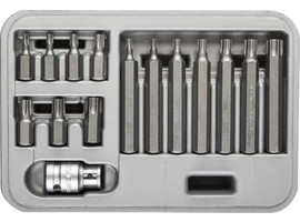 Набор ЗУБР: Биты специальные в пластиковом боксе, TORX, 15 предметов - фото № 1