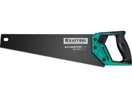 Ножовка для точного реза ″Alligator BLACK 11″, 400 мм, 11 TPI 3D зуб, KRAFTOOL - фото
