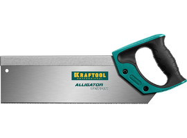 Ножовка с обушком для стусла (пила) KRAFTOOL ″Alligator TENON 15″, 14 /15 TPI, 300 мм, специальный зуб - фото