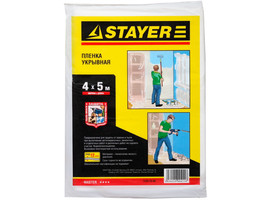 Пленка STAYER ″MASTER″ защитная укрывочная, HDPE, 12 мкм, 4 х 5 м - фото