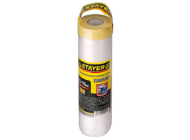 Пленка STAYER ″PROFESSIONAL″ защитная с клейкой лентой ″МАСКЕР″, HDPE, 9мкм, 2,1х15м - фото