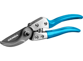 Плоскостной секатор GRINDA PROLine P-25 200 мм с эргономичными алюминиевыми рукоятками - фото