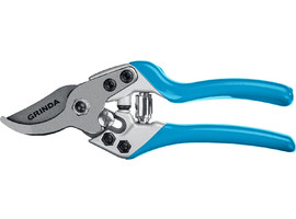 Плоскостной секатор GRINDA PROLine P-27 190 мм с эргономичными алюминиевыми рукоятками - фото