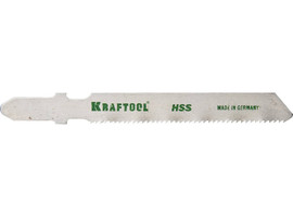 Полотна KRAFTOOL, T118A, для эл/лобзика, HSS, по металлу (1,5-2мм), EU-хвост., шаг 1,2мм, 50мм, 2шт - фото № 1