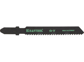 Полотна KRAFTOOL, T119B, для эл/лобзика, Cr-V, по дереву, фанере, чистый рез, EU-хвост., шаг 2мм, 55мм, 2шт - фото № 1