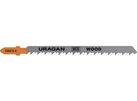 Полотна URAGAN T301CD, HCS, 159473-4,по дереву, фанере, ДВП, ДСП, быстр точный рез, T-хвост, 115/90мм, шаг 3мм, 2шт - фото