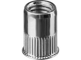 Резьбовые заклепки Nut-R, М5, 1000 шт, стальные с насечками, уменьш. бортик, Kraftool - фото