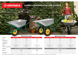 Садовая одноколесная тачка GRINDA GB-1 80 л 100 кг - фото № 2