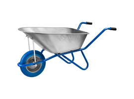 Садово-строительная одноколесная тачка ЗУБР ПТ-100 90 л 180 кг - фото № 1