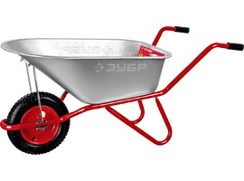 Садово-строительная одноколесная тачка ЗУБР Т-11 90 л 160 кг - фото № 1