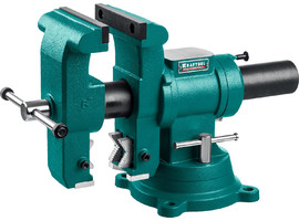 Стальные слесарные тиски KRAFTOOL 3D-STEEL 150 мм - фото № 1