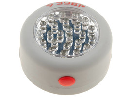 Фонарь светодиодный ЗУБР, 24 LED, магнит, крючок для подвеса, 3ААА - фото