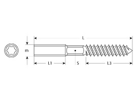 Шпилька сантехническая, шестигранник, Torx 25, М10x100мм, 600шт, оцинкованная, ЗУБР - фото № 2