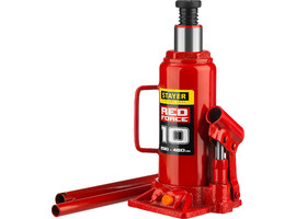 STAYER RED FORCE 10т 230-460мм домкрат бутылочный гидравлический - фото