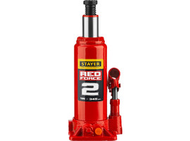 STAYER RED FORCE 2т 181-345мм домкрат бутылочный гидравлический - фото № 3