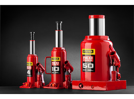 STAYER RED FORCE 2т 181-345мм домкрат бутылочный гидравлический в кейсе - фото № 2