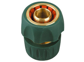 RACO ″PROFI-PLUS″ 3/4″, с автостопом, cоединитель быстросъемный для шланга, из латуни с TPR - фото